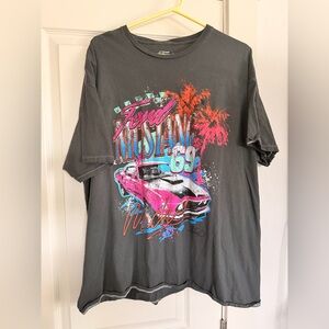 Ford Mustang '69 Graphic Tee - Charcoal